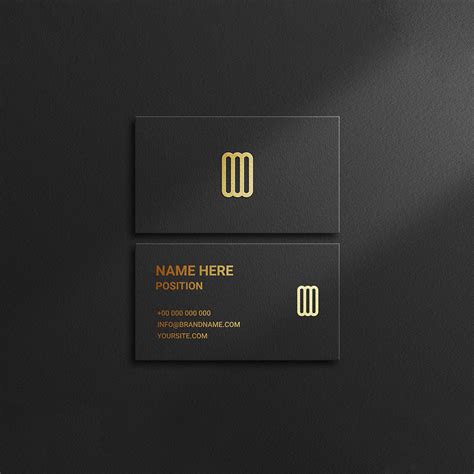 Free Luxury Business Card Mockup Template Masterbundles