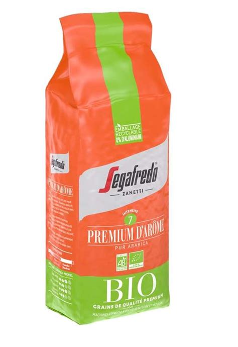 Café grains premium d arôme n7 pur arabica BIO Segafredo 500 g La