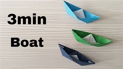 Origami Boat Easy How To Make A Paper Boat That Floats Youtube