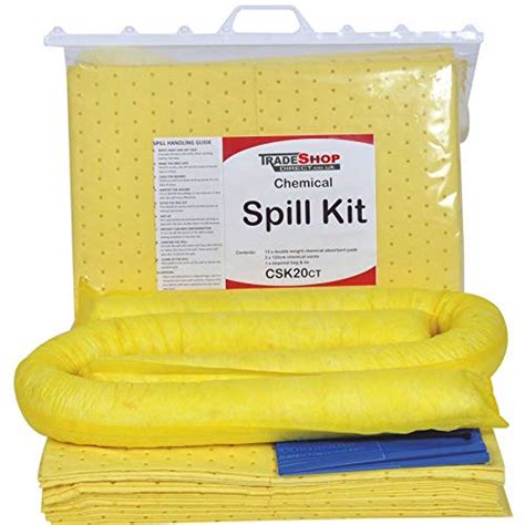 Buy 20 Litre Chemical Spill Kit With Clip Close Carry Bag Spill Pads