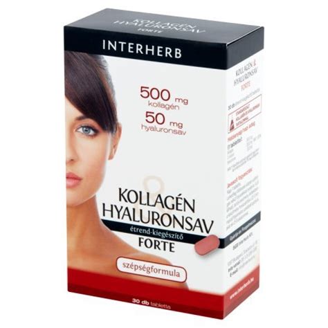 Interherb kollagén hyaluronsav forte tabletta 30db Bio webáruház