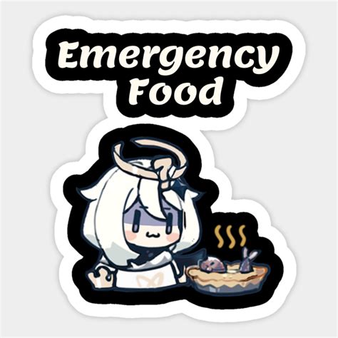 Emergency Food Paimon Genshin Impact Sticker TeePublic