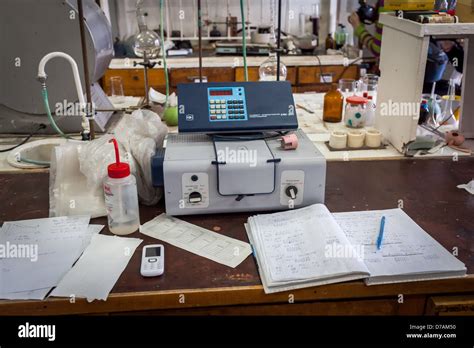 Old Chemical Laboratory Stock Photo Alamy