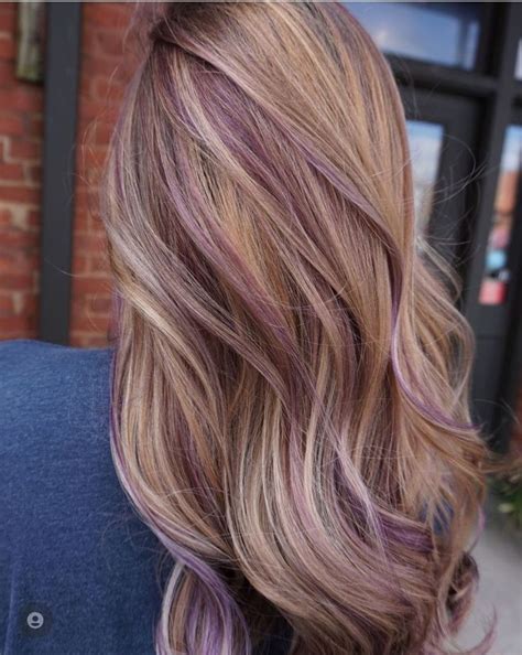 Pin By Heather Preston On Hair And Makeup Purple Highlights Blonde Hair Purple Blonde Hair