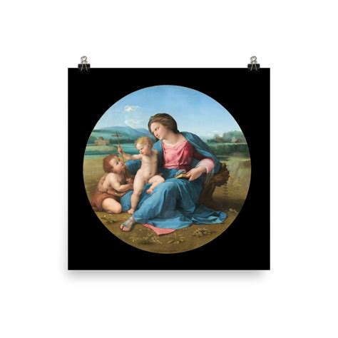 Raphael The Alba Madonna C1510 Art Print Etsy