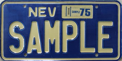 SAMPLE- Nevada - 1975 | Great American Plates