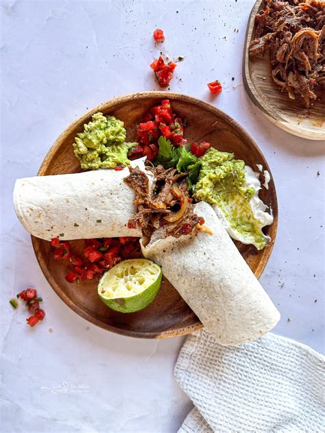 Crock Pot Shredded Beef Burritos