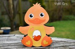 Duck Easter Egg Holder Design SVG DXF EPS 1264529