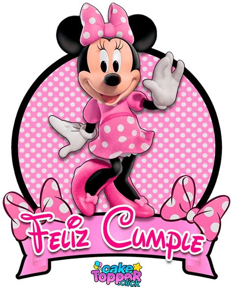 Cake Toppers De Minnie Mouse IMPRIMIR GRATIS In 2024 Minnie Mouse