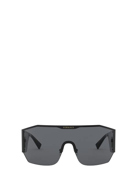 Versace Eyewear Ve2220 Black Sunglasses in Gray for Men | Lyst