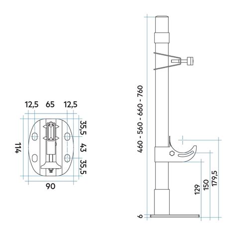 Irsap Amenbaie Sistema Di Fissaggio A Pavimento Per Tesi H Mm