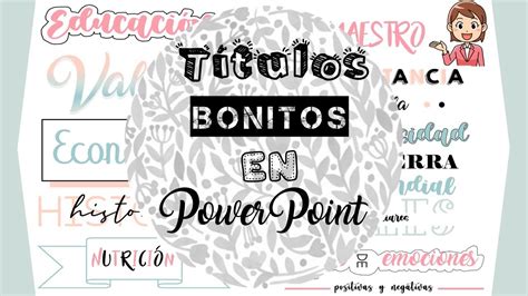 Titulos Bonitos En Power Point Otoley Riset