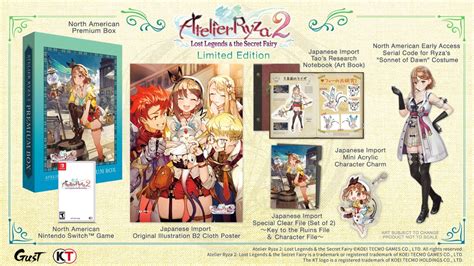 Atelier Ryza Lost Legends The Secret Fairy Limited Edition Up For