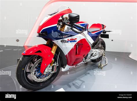 Honda HRC RCV 213 Racing Motorcycle At The IAA International Motor Show