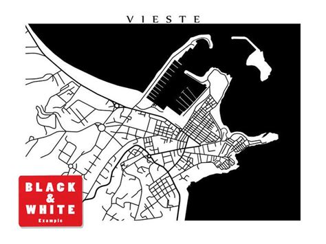 Vieste Italy Map Print - Etsy