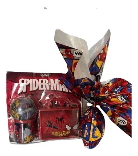 Ovo De Pascoa Homem Aranha 800g Kit C Kit Lancheira Parcelamento Sem