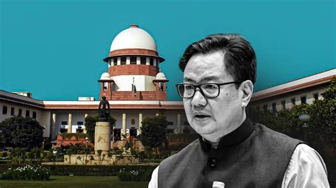 Sc Collegium Should Include Government Representatives Kiren Rijiju To Cji