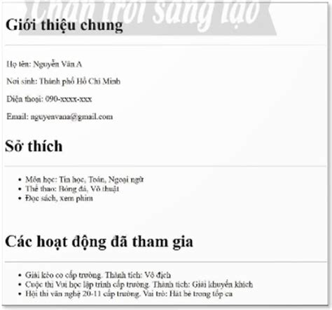 Tin Học 12 Bài F2 Tạo Và định Dạng Trang Web Với Các Thẻ Html Giải Tin