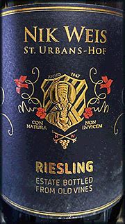 Ken S Wine Review Of Nik Weis Riesling St Urbans Hof From Old