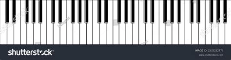 Piano Keys Musical Instrument Keyboard Vector เวกเตอร์สต็อก ปลอดค่าลิขสิทธิ์ 2232222773