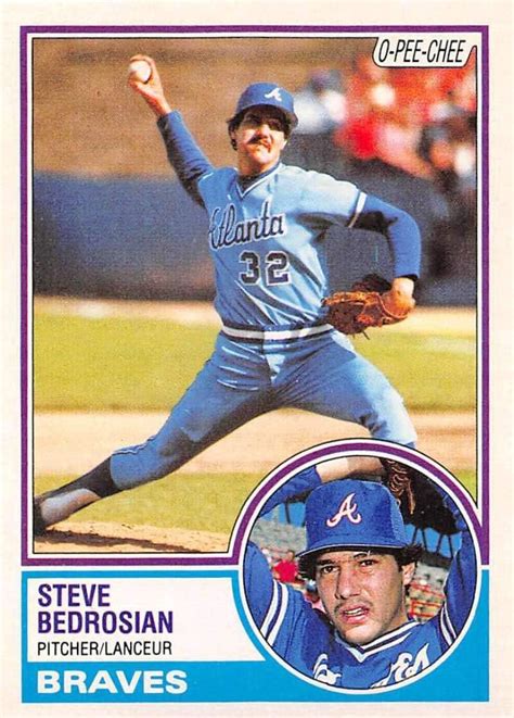 Amazon O Pee Chee Baseball Steve Bedrosian Atlanta