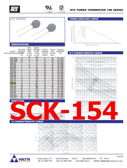 PDF SCK 154 Components