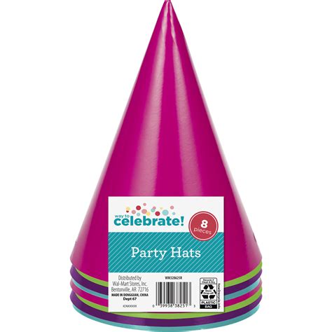 Multicolor Paper Party Hats 8 Count By Way To Celebrate