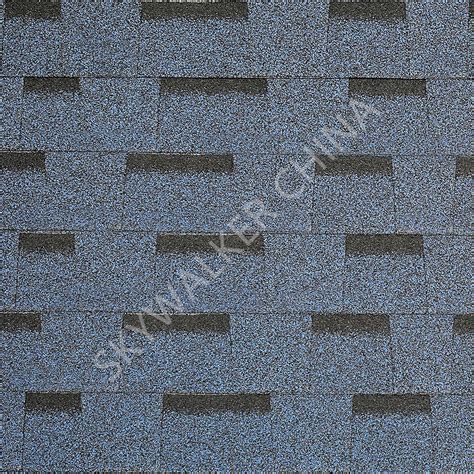 Laminated Ocean Blue Bitumen Roofing Shingles Lightweight Roofing