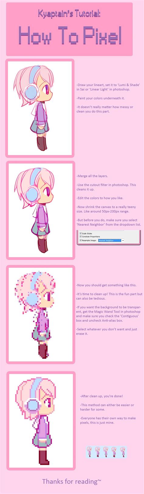 How To Pixel By CaptainStrawberry On DeviantArt Pixel Art Tutorial