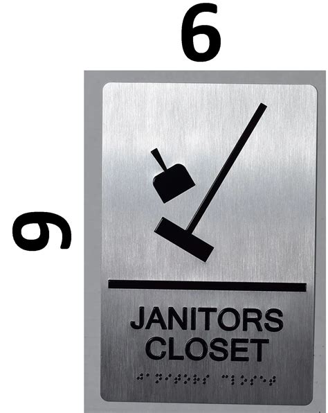 HPD SIGNS:JANITORS CLOSET SIGN (ALUMINUM HPD SIGN FOR USE IN NYC) | DOB ...