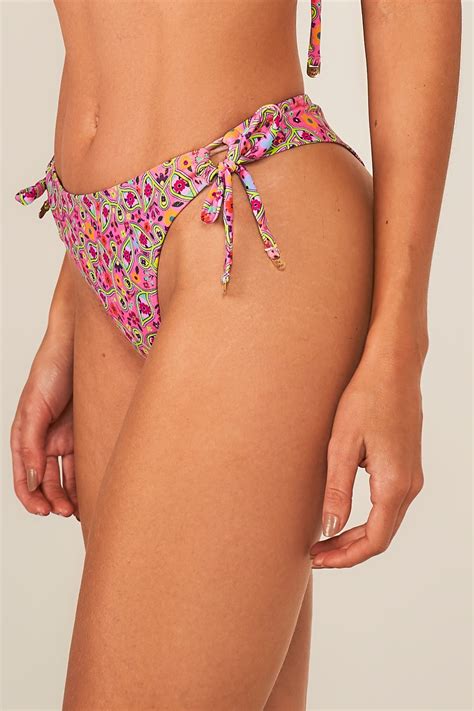 Calcinha De Biqu Ni Fio Amarradinha Liberty Rosa Ilha Bikini