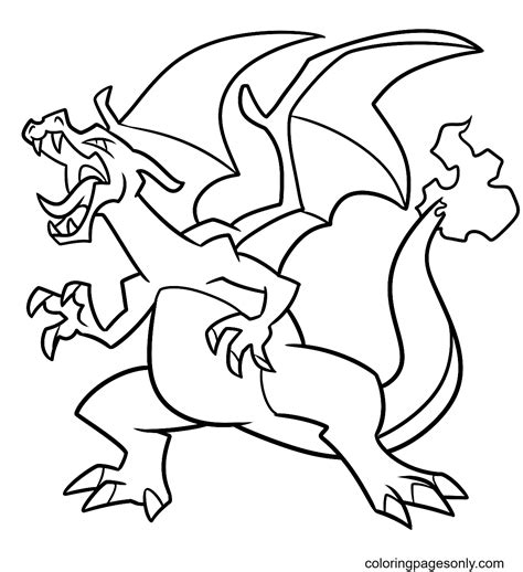 Charizard Coloring Pages Free Pokemon Coloring Pages Printables