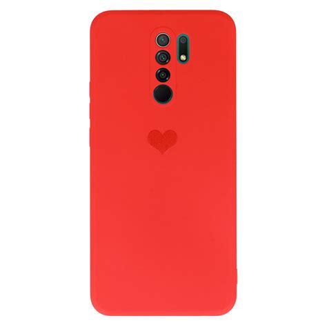 Vennus Silikonové Pouzdro Se Srdcem Pro Xiaomi Redmi 9 Design 1 červené Promobilycz