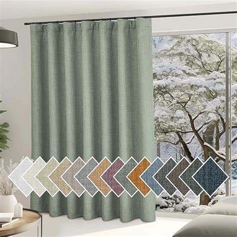 Amazon NICETOWN Sage Green Curtains For Sliding Glass Door Room