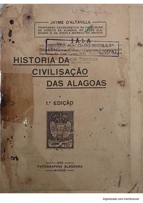 Hist Ria Da Civiliza O Das Alagoas Hist Ria De Alagoas Studocu