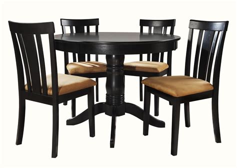 20 The Best Goodman 5 Piece Solid Wood Dining Sets Set Of 5