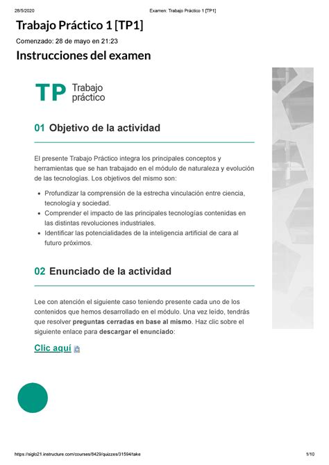 Examen Trabajo Pr Ctico Tp Trabajo Pr Ctico Tp