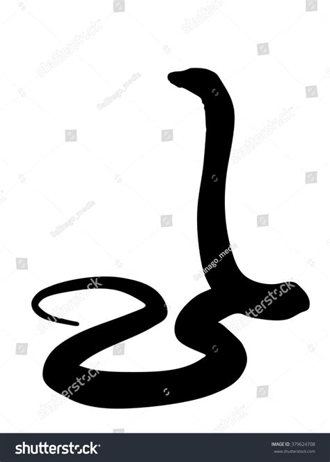 Vector Silhouette Cobra Snake Stock Vector (Royalty Free) 379624708 ...