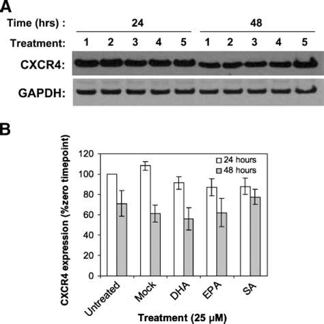 Effect Of N Pufas On Total Cxcr Expression A High Cxcr Expressing