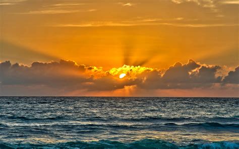 Fondos De Pantalla Luz De Sol Puesta De Sol Mar Apuntalar Cielo