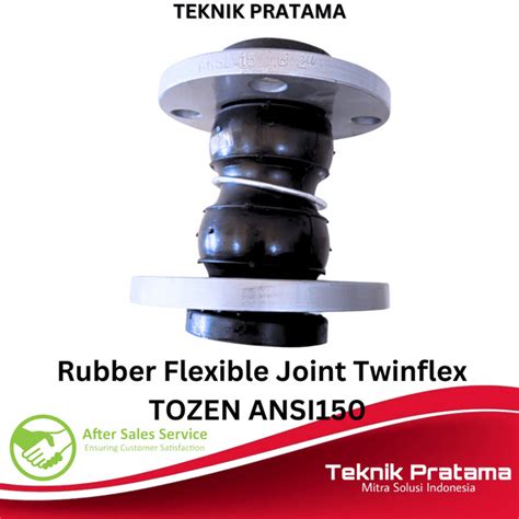 Jual 2 Rubber Flexible Joint Twinflex TOZEN ANSI 150 Size 2 Inch