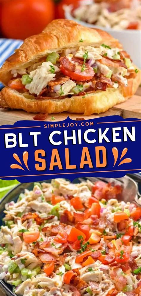 Blt Chicken Salad Chicken Salad Recipe Easy Chicken Salad Recipes Recipes