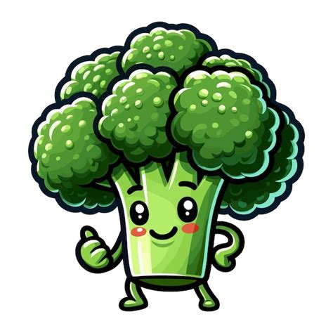 cartoon broccoli illustration images    freepik