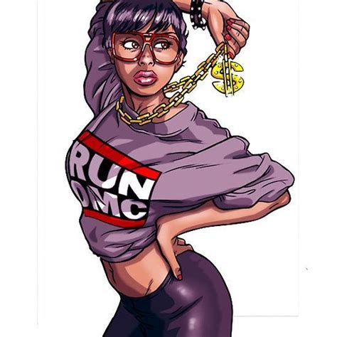 Hip Hop Toon Girl Hip Hop Illustration Hip Hop Art Black Girl Art