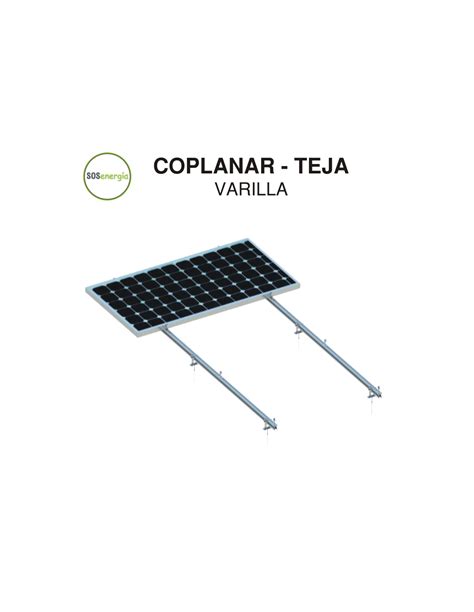 Estructura Paneles Solares Coplanar Para Cubierta Inclinada De Teja