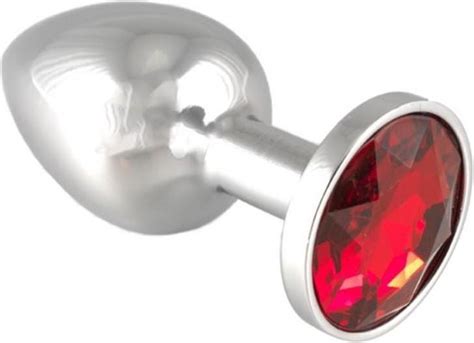 PETIT Plug Anal Avec Cristal Rouge 3 X 7 3 Cm Bol