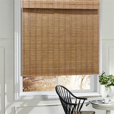 Amazon Blackout Cordless Blinds Bamboo Roman Shades Custom Window