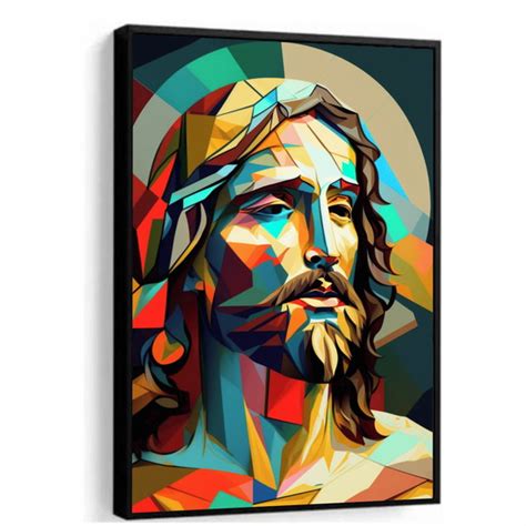 Quadro Deus Jesus Cristo Colorido Religioso Elo