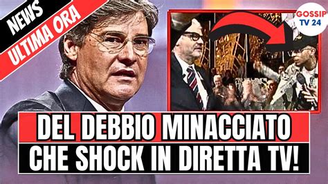 SHOCK IN DIRETTA MINACCE DI MORTE A PAOLO DEL DEBBIO A DRITTO E