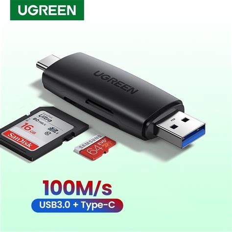 Ugreen Usb Card Reader Type C Usb 3 0 To Sd Micro Sd Tf Adapter For Laptop Phone Otg Smart